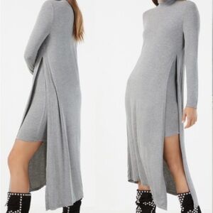 BCBGMaxAzria Soft Gray High Low Dress